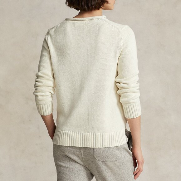 Polo Ralph Lauren Cartoon series rolled collar women's white sweater - Picture 2 of 8